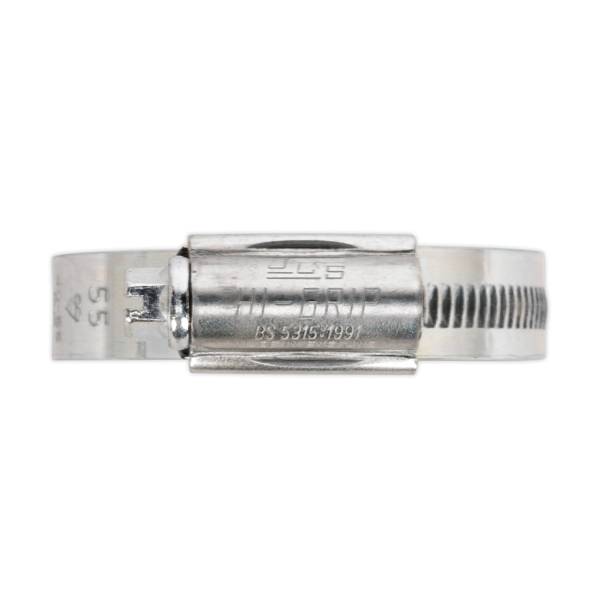 Sealey HCJ2 HI-GRIP® Hose Clip Zinc Plated Ø40-55mm Pack of 20