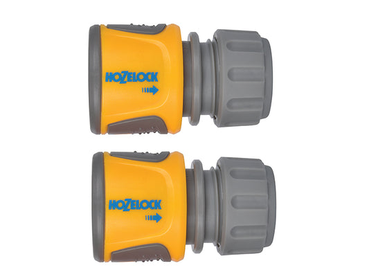 Hozelock 2070 Soft Touch Hose End Connector  Pack 2