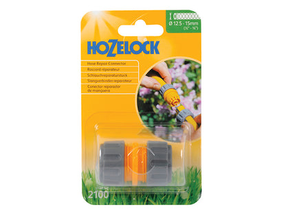 Hozelock 2100 Hose Repair Connector 12.5-15mm 1/2 - 5/8in