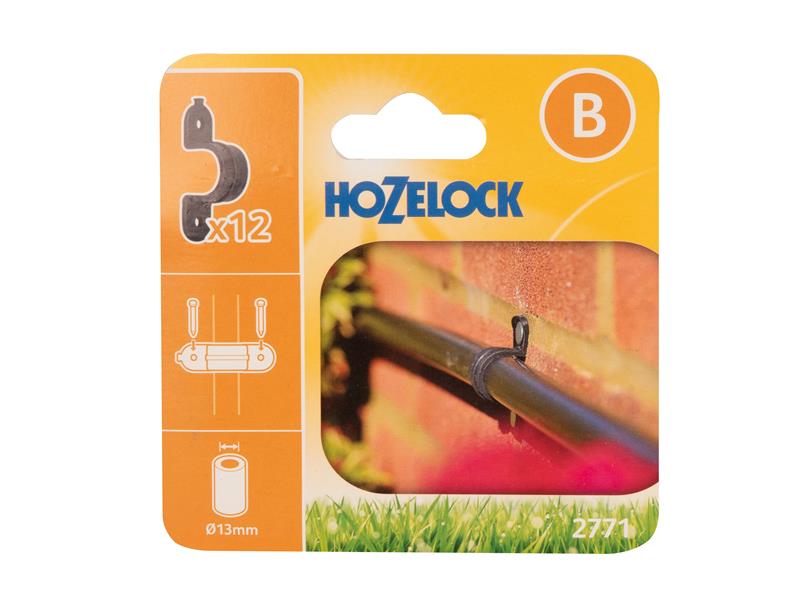 Hozelock 2771 Wall Clip 13mm Pack 12