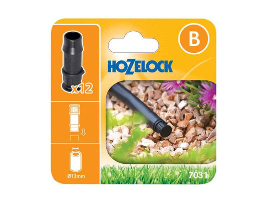 Hozelock 7031 End Plug 13mm Pack 12