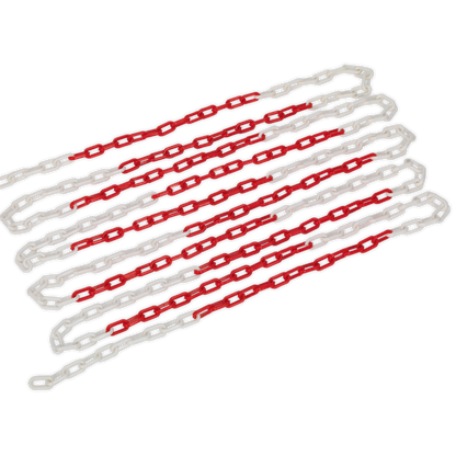 Sealey HSC25M Safety Chain Red/White 25m x 6mm