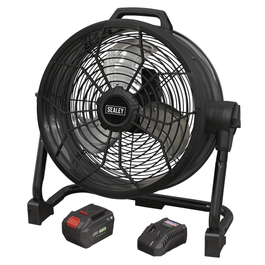 Sealey HVD16CCOMBO 2-in-1 Cordless/Corded 16" High Velocity Drum Fan 20V SV20 Series Kit