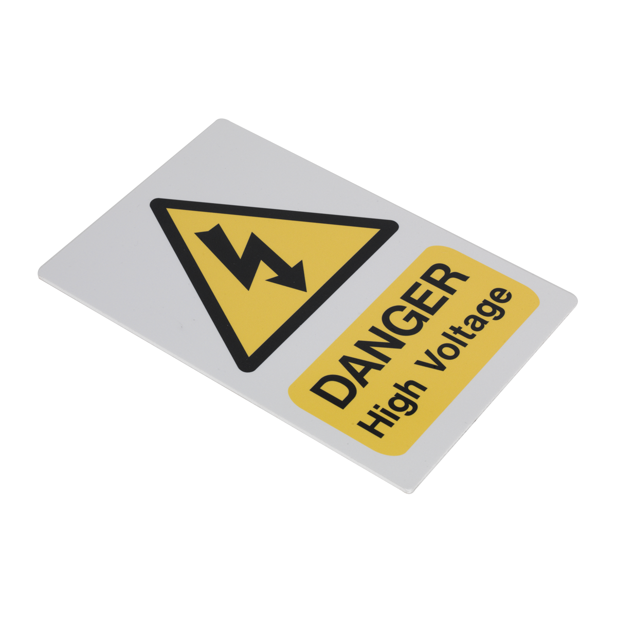 Sealey HVSA4 High Voltage Warning Sign 200 x 300mm