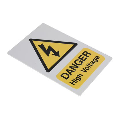 Sealey HVSA4 High Voltage Warning Sign 200 x 300mm