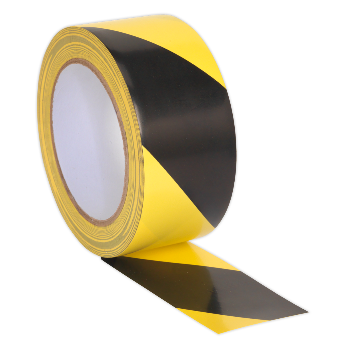 Sealey HWTBY Hazard Warning Tape 50mm x 33m Black/Yellow