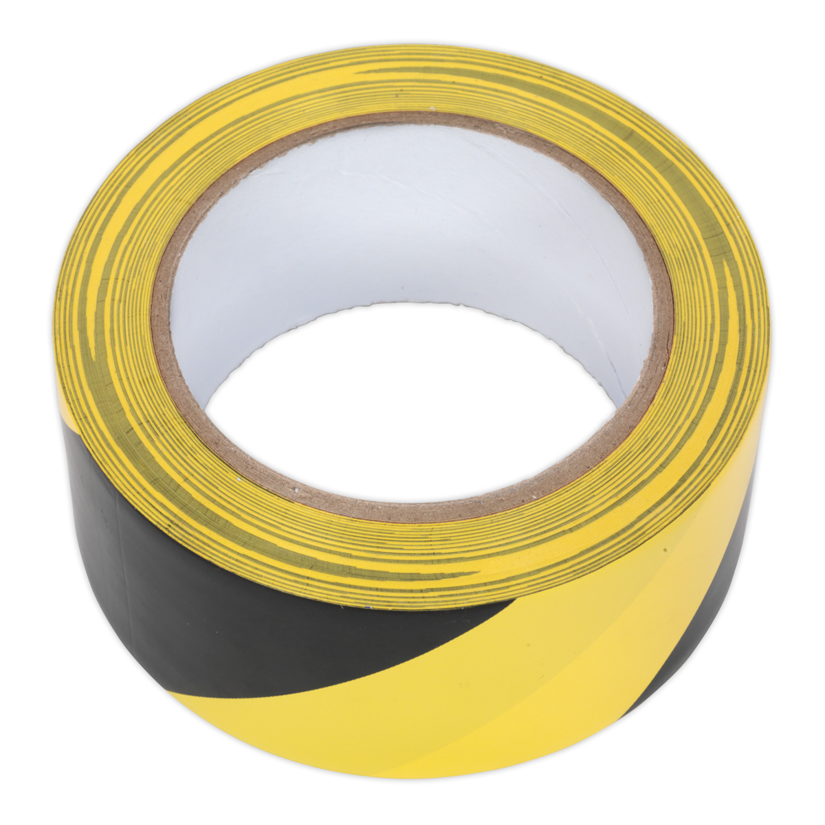 Sealey HWTBY Hazard Warning Tape 50mm x 33m Black/Yellow