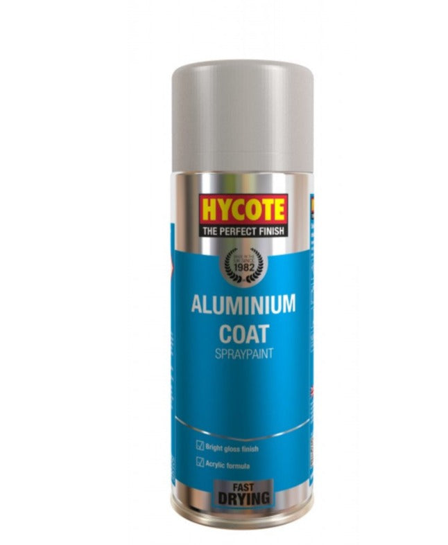 Hycote XUK035 Aluminium Coat Spray Paint 400ml