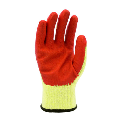 Warrior Orange Latex Grip Palm Coated Work Gloves