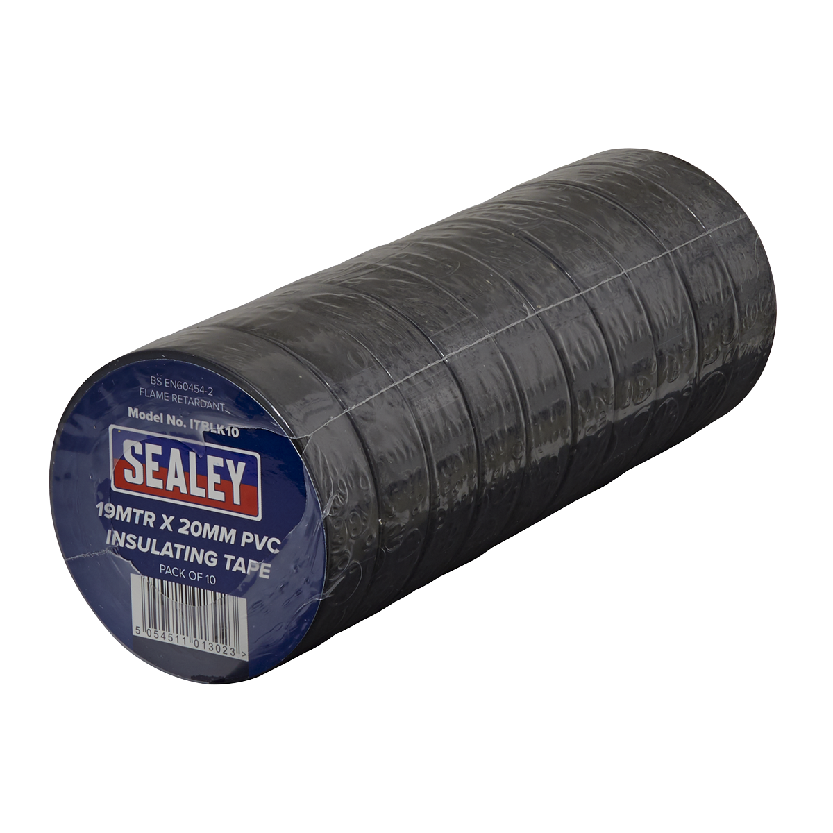 Sealey ITBLK10 PVC Insulating Tape 19mm x 20m Black Pack of 10