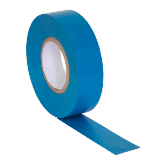 Sealey ITBLU10 PVC Insulating Tape 19mm x 20m Blue Pack of 10