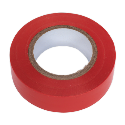 Sealey ITRED10 PVC Insulating Tape 19mm x 20m Red Pack of 10