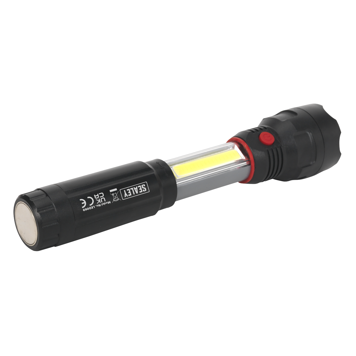 Sealey LED069 Torch/Inspection Light 3W COB & 3W LED 4 x AAA Cell