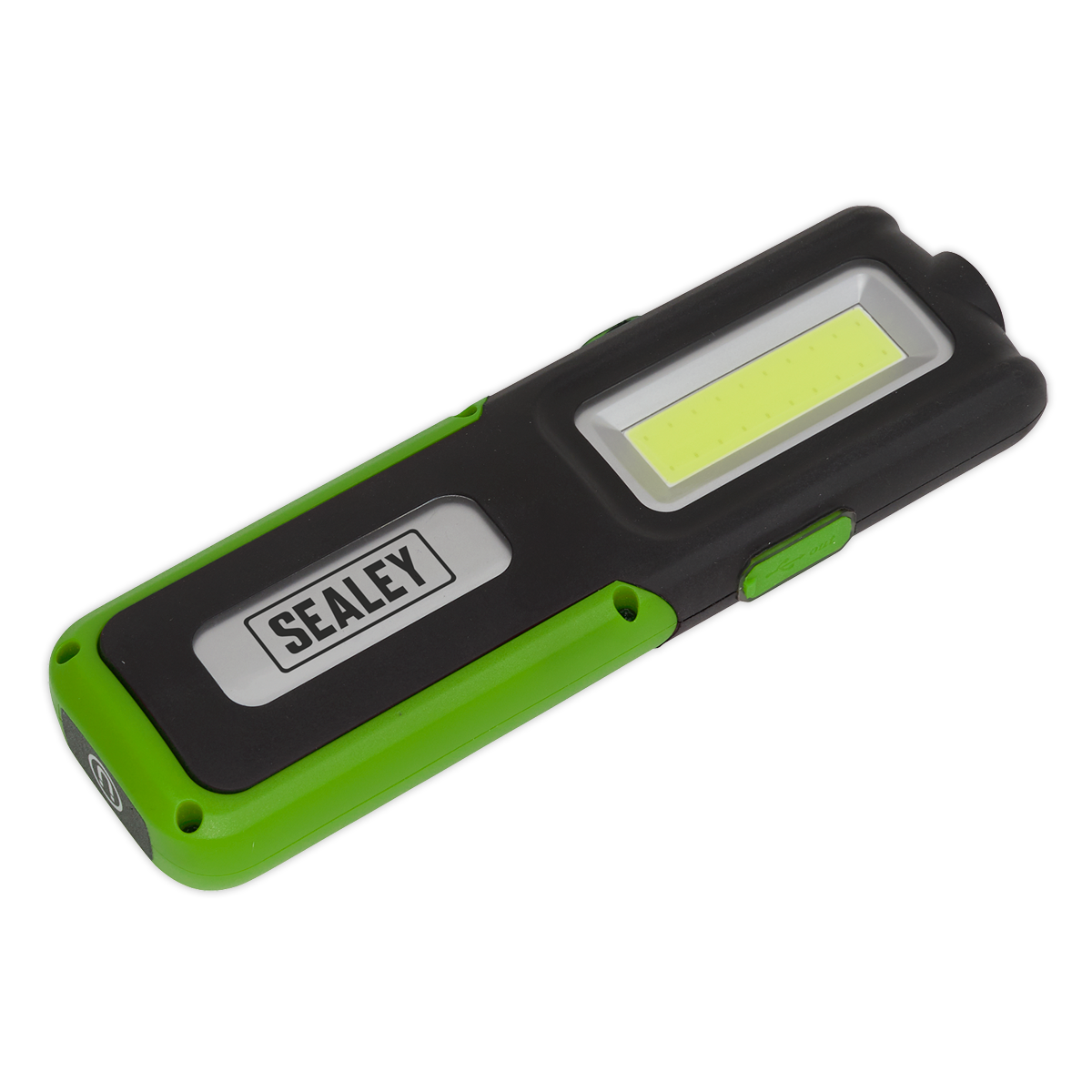 Sealey LED318G Rechargeable Inspection Light 5W COB & 3W SMD LED with Power Bank - Green