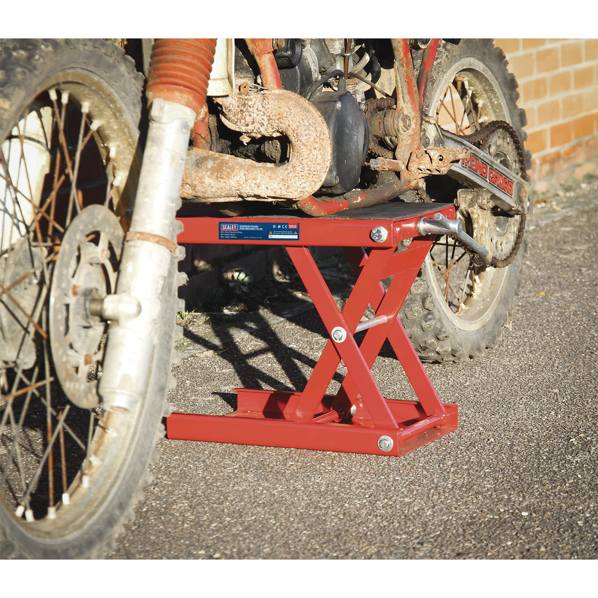 Sealey MC5908 Motorcycle Scissor Stand 450kg Capacity