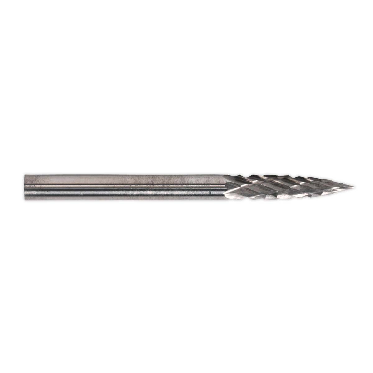 Sealey MCB005 Micro Carbide Burr Pointed Tree 3mm Pack of 3