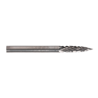 Sealey MCB005 Micro Carbide Burr Pointed Tree 3mm Pack of 3