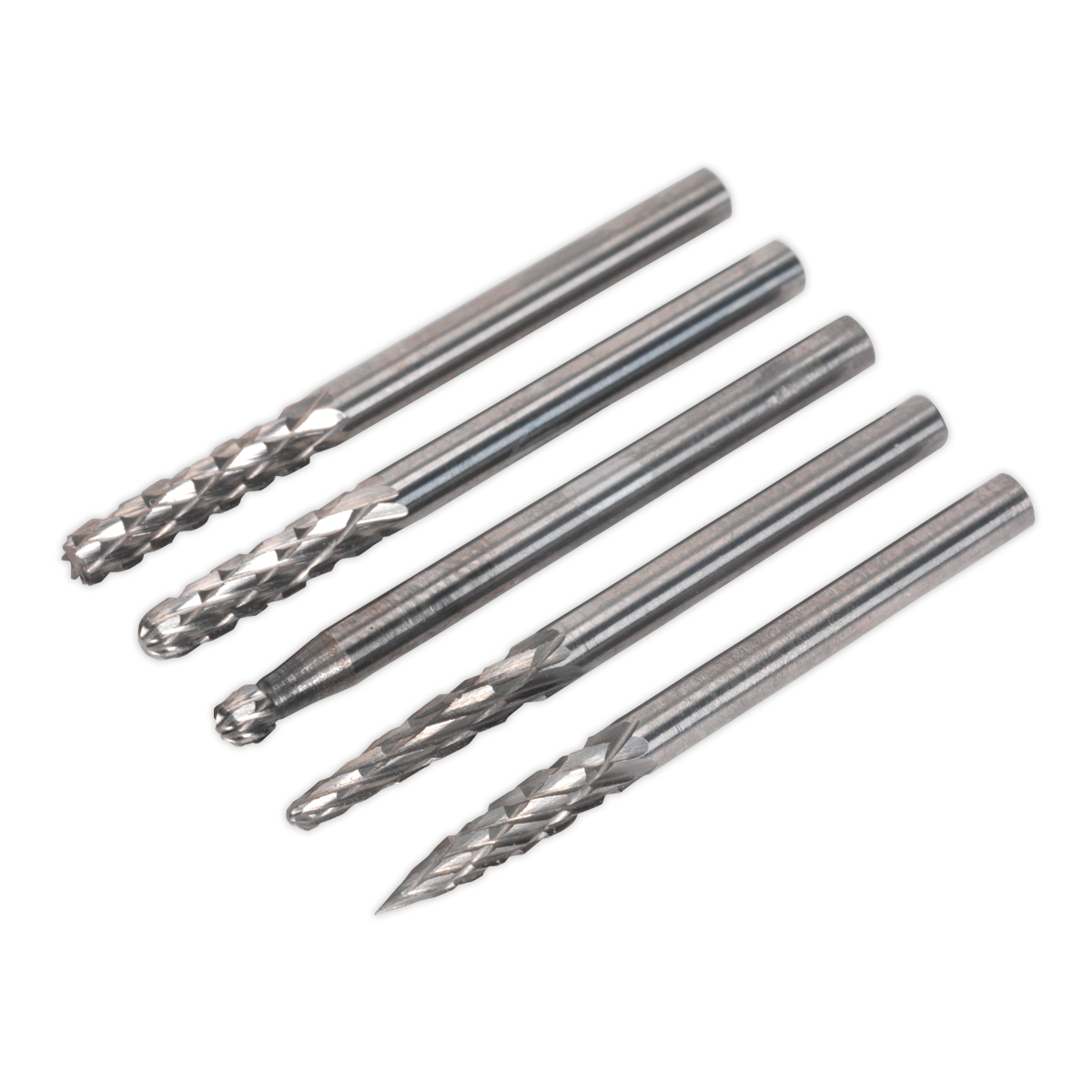 Sealey MCBSET01 Micro Carbide Burr Set 5pc