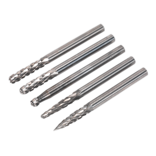 Sealey MCBSET01 Micro Carbide Burr Set 5pc