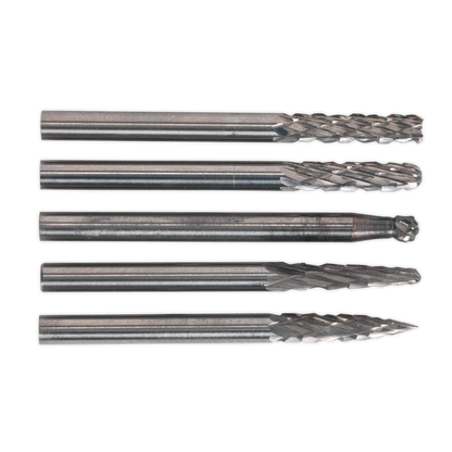 Sealey MCBSET01 Micro Carbide Burr Set 5pc