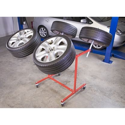 Sealey MK71 Alloy Wheel Painting/Repair Stand - 4 Wheel Capacity