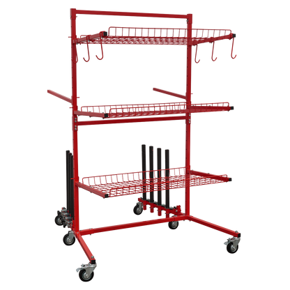 Sealey MK75 Parts Cart with Panel Train