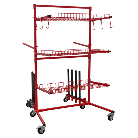 Sealey MK75 Parts Cart with Panel Train