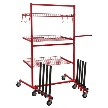 Sealey MK75 Parts Cart with Panel Train