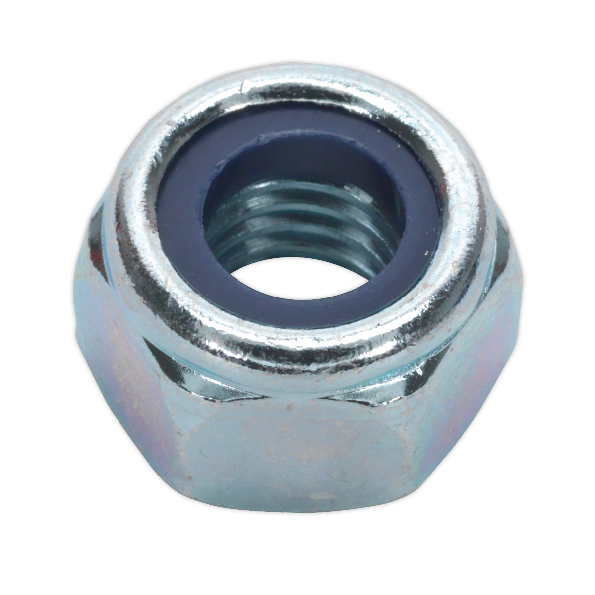 Sealey NLN10 Nylon Locknut M10 Zinc Pack of 100