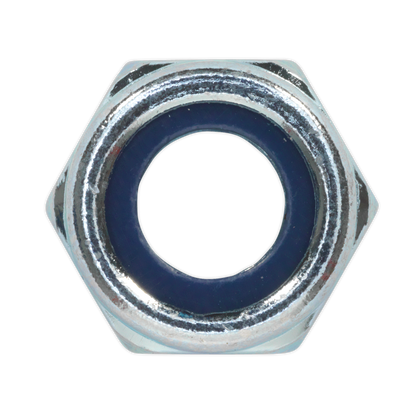 Sealey NLN10 Nylon Locknut M10 Zinc Pack of 100