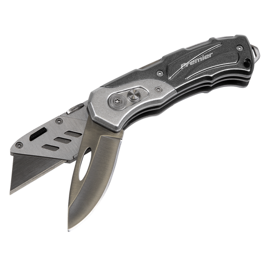 Sealey PK37 Pocket Knife Locking Twin-Blade