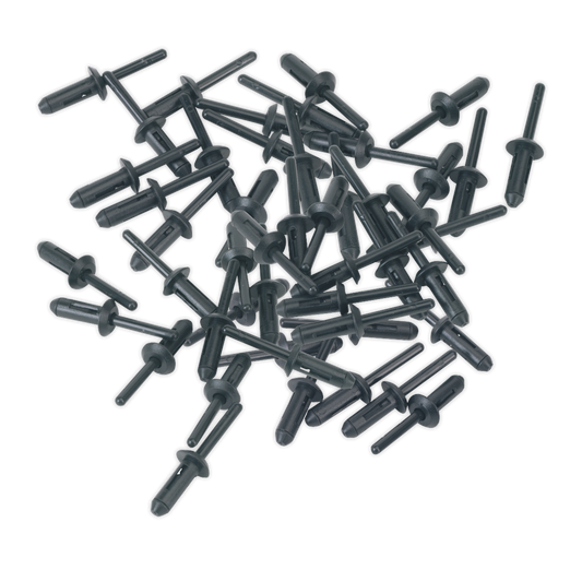 Sealey PR001 Plastic Rivet Ø6.6 x 17.2mm Pack of 50