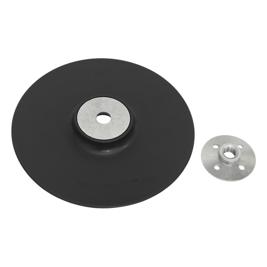 Sealey RBP180 Backing Pad Ø180mm - M14 x 2mm