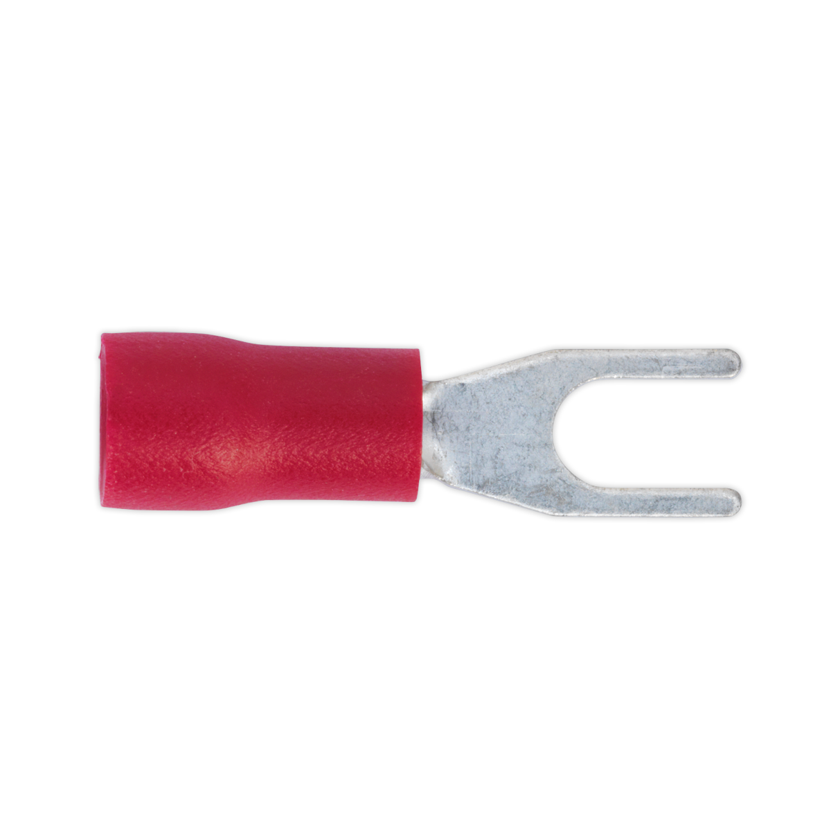 Sealey RT13 Easy-Entry Fork Terminal Ø3.7mm (4BA) Red Pack of 100