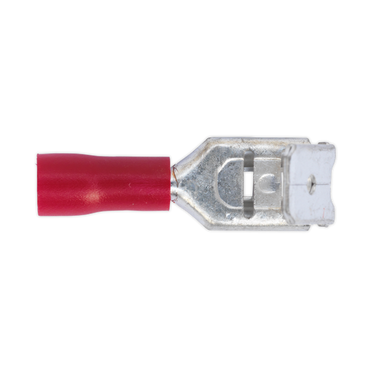 Sealey RT17 Piggy-Back Terminal 6.3mm Red Pack of 100