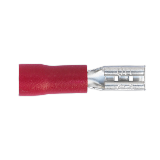 Sealey RT19 Push-On Terminal 2.8mm Female Red Pack of 100