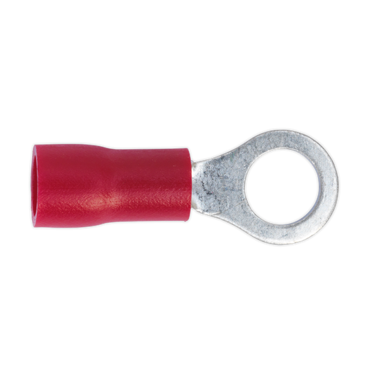 Sealey RT25 Easy-Entry Ring Terminal Ø5.3mm (2BA) Red Pack of 100