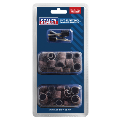 Sealey RTA63SB Rotary Tool Sanding Bands Set 63pc