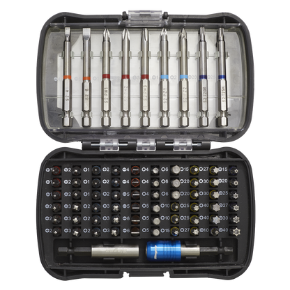 Siegen S01038 Power Tool Bit Set 71pc Colour-Coded S2