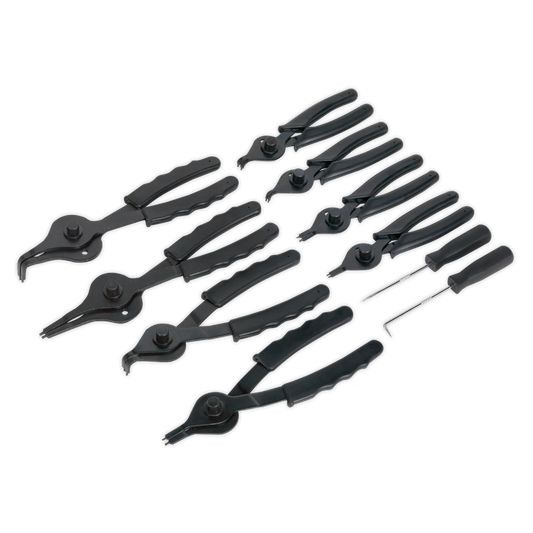 Siegen S01064 Circlip Pliers Set 10pc Internal/External