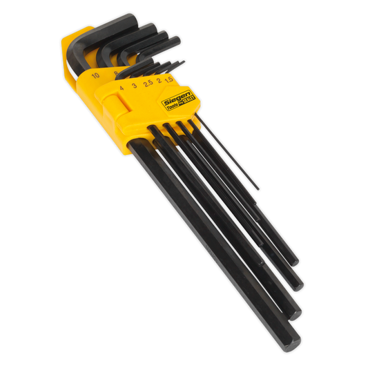 Siegen S01092 Hex Key Set 9pc Extra-Long Metric