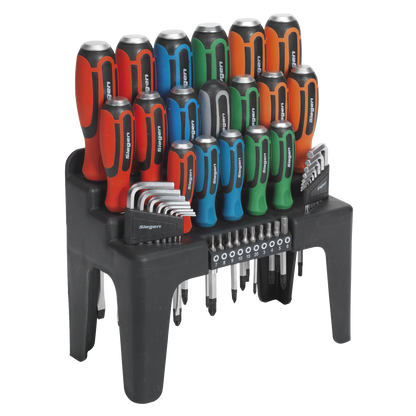 Siegen S01106 Hammer-Thru Screwdriver Hex Key & Bit Set 44pc