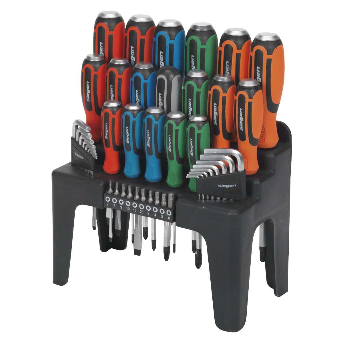 Siegen S01106 Hammer-Thru Screwdriver Hex Key & Bit Set 44pc