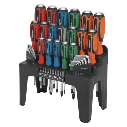 Siegen S01106 Hammer-Thru Screwdriver Hex Key & Bit Set 44pc