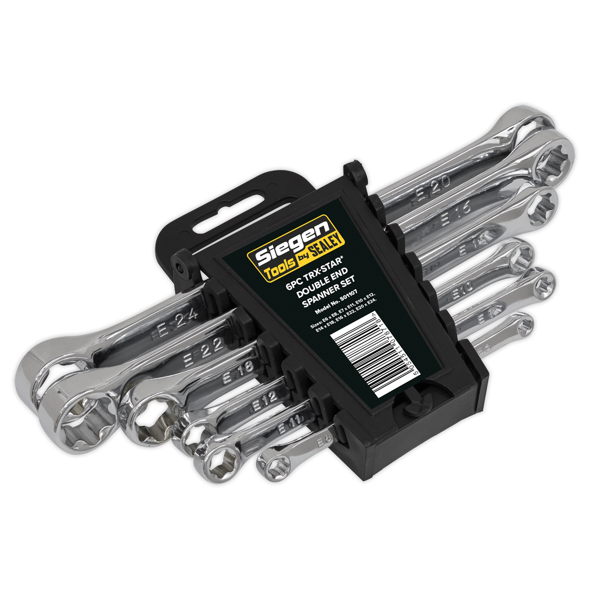 Siegen S01107 TRX-Star* Double End Spanner Set 6pc