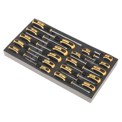 Siegen S01127 Tool Tray with Screwdriver Set 20pc