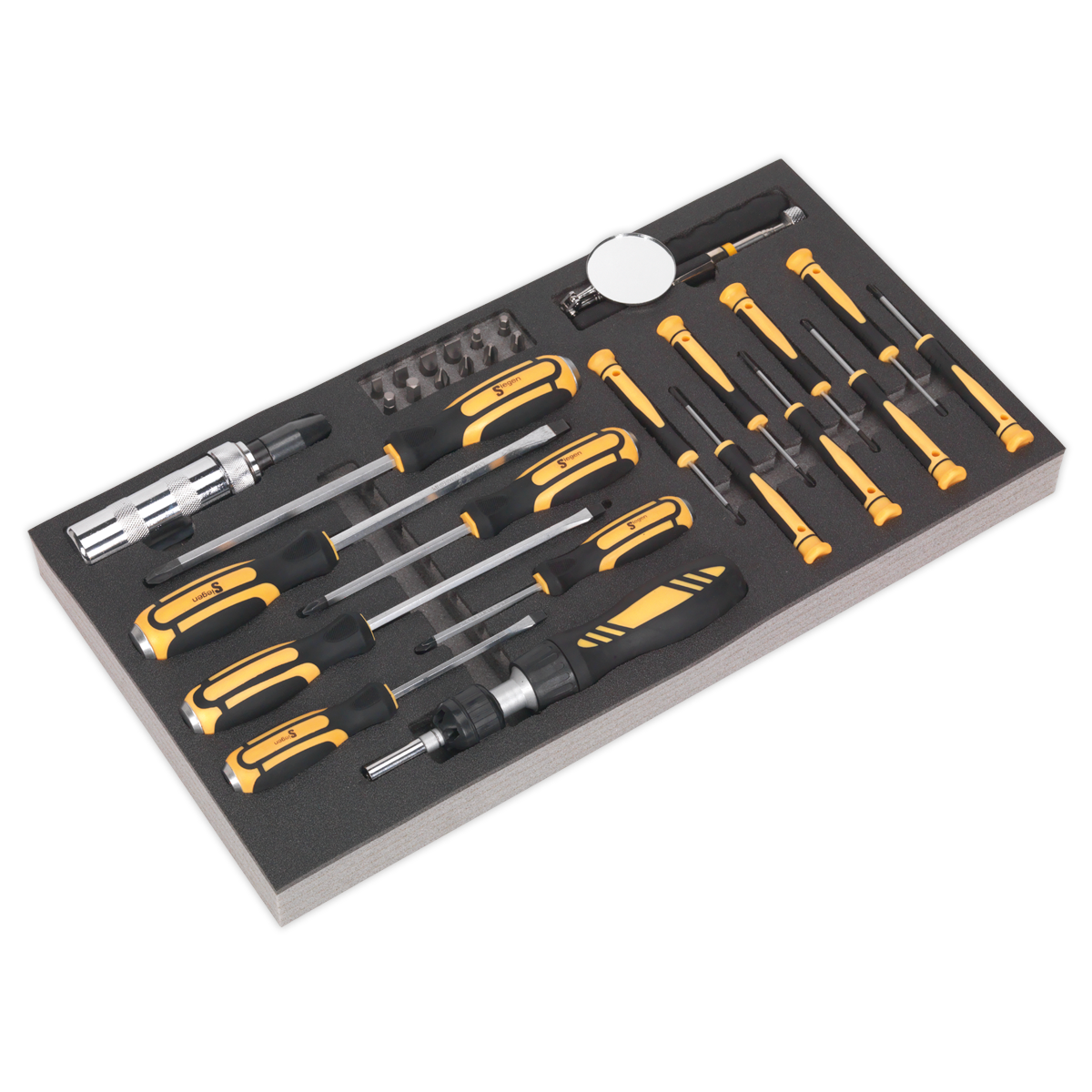 Siegen S01128 Tool Tray with Screwdriver Set 36pc