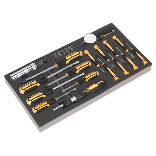 Siegen S01128 Tool Tray with Screwdriver Set 36pc