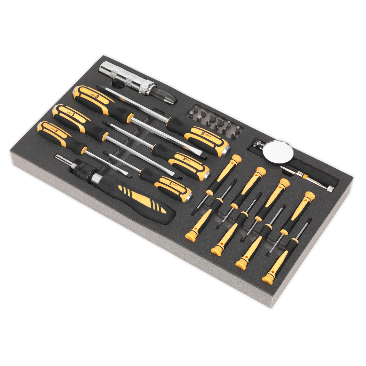 Siegen S01128 Tool Tray with Screwdriver Set 36pc