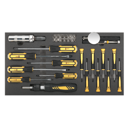 Siegen S01128 Tool Tray with Screwdriver Set 36pc